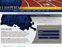 Tablet Screenshot of lahperd.org